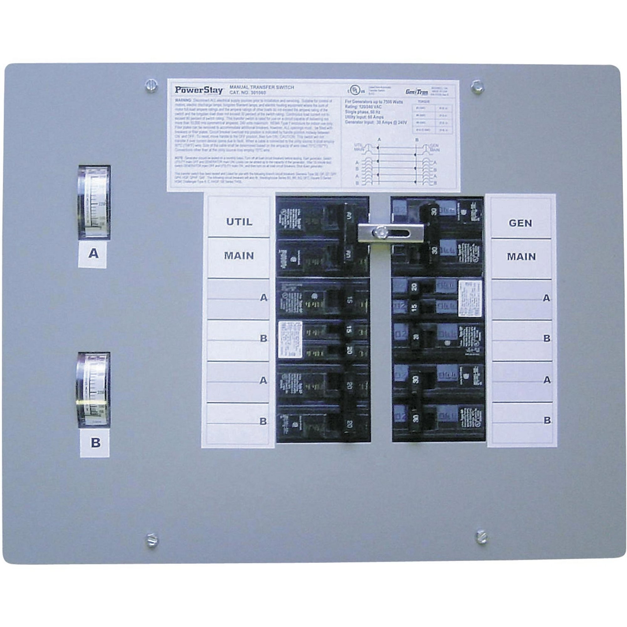 Gen Tran 10-Circuit Pre-Wired Transfer Switch